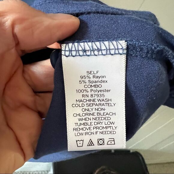 Logo By Lori Goldstein Chiffon Detail Tunic Top - Picture 6 of 9